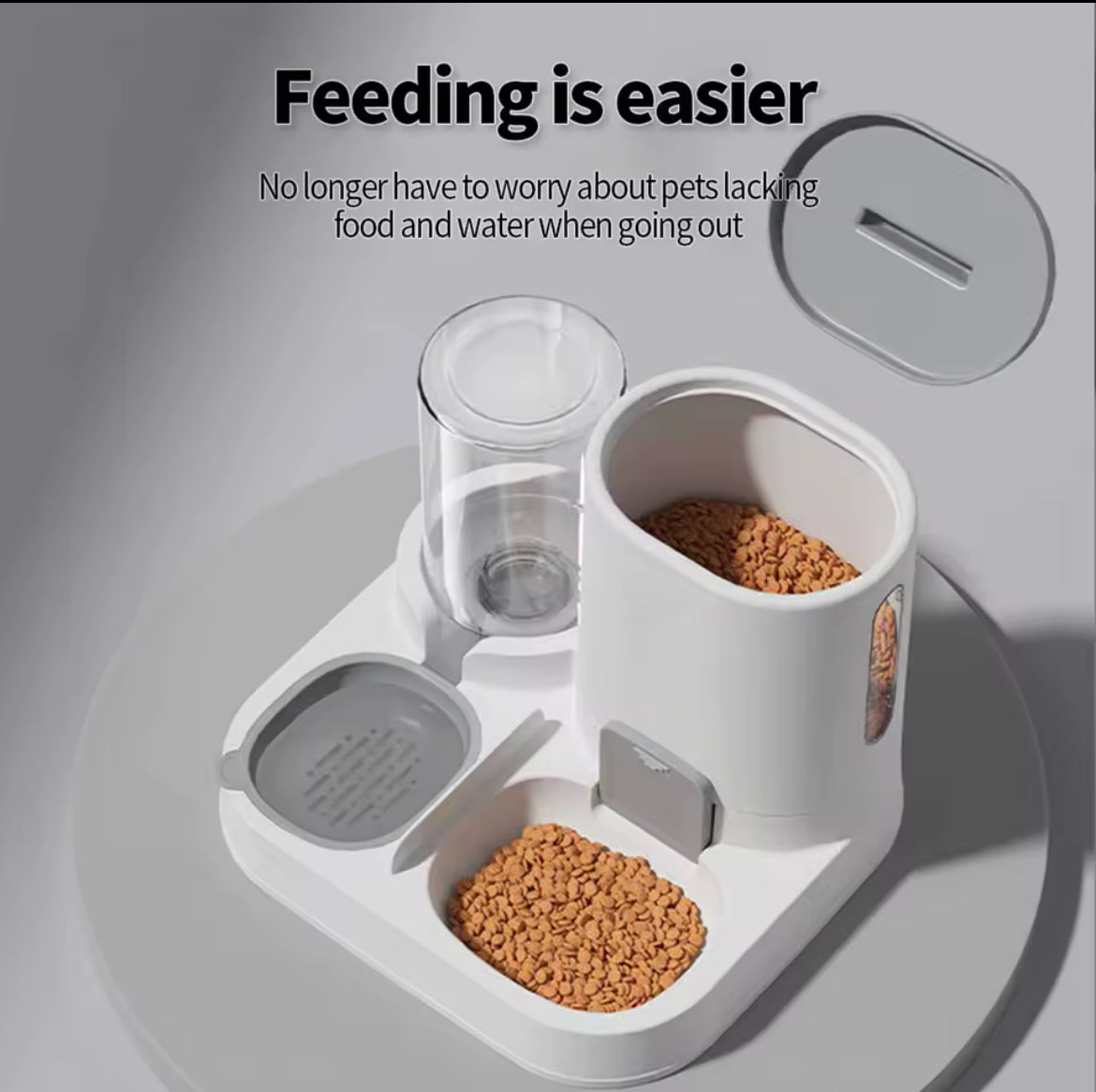 2-in-1 Smart Pet Care Bundle – Automatic Feeder, Water Dispenser & FREE Interactive Dog Ball